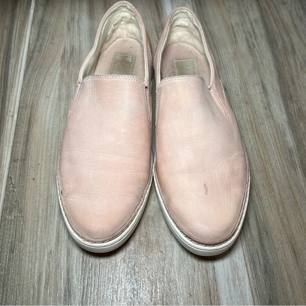 UGG Light Pink Nubuck Adley Slip On Sneaker